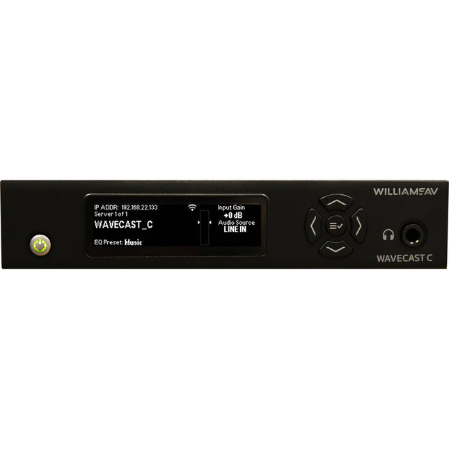 Williams Sound WaveCAST C Sistema de Audio Wi-Fi con DSP y Entrada Combo XLR-TRS