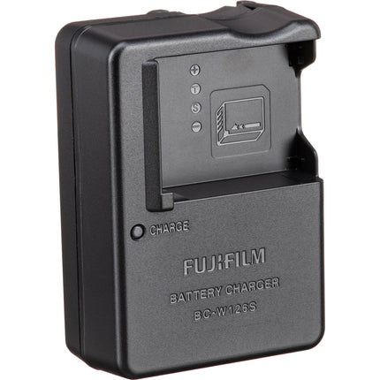 Cargador de batería FUJIFILM BC-W126S para NP-W126S con indicador LED y adaptador USA