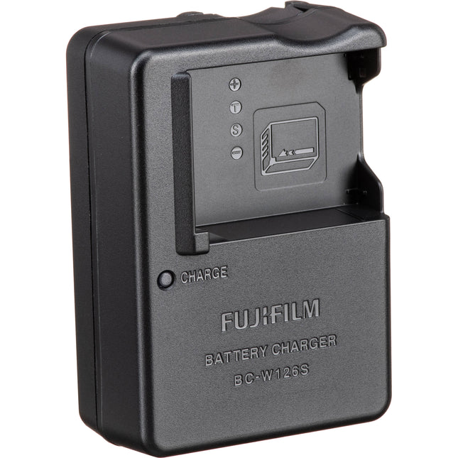 Cargador de batería FUJIFILM BC-W126S para NP-W126S con indicador LED y adaptador USA