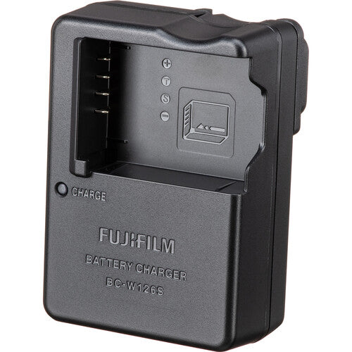 Cargador de batería FUJIFILM BC-W126S para NP-W126S con indicador LED y adaptador USA
