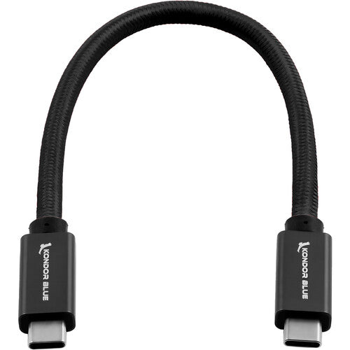 Kondor Blue Cable USB-C 3.1 Gen 2 8.5 pulgadas Negro Raven 10 Gb/s 100W