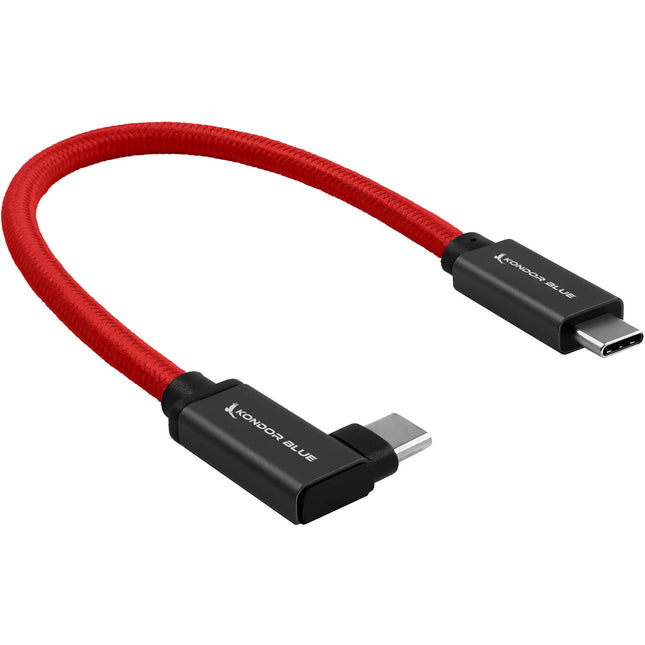 Kondor Blue Cable USB-C 3.2 Gen 2 8.5 pulgadas 10 Gb/s 100W Rojo
