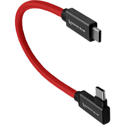 Kondor Blue Cable USB-C 3.2 Gen 2 8.5 pulgadas 10 Gb/s 100W Rojo