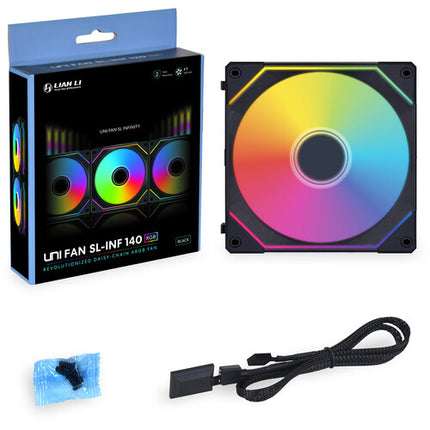 Lian Li 140mm Ventilador para caja 1600 rpm 72.7 CFM RGB personalizable
