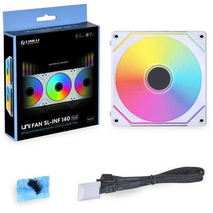 Lian Li 140mm UNI FAN SL-INFINITY Ventilador para Caja Blanco 1600 rpm 72.7 CFM
