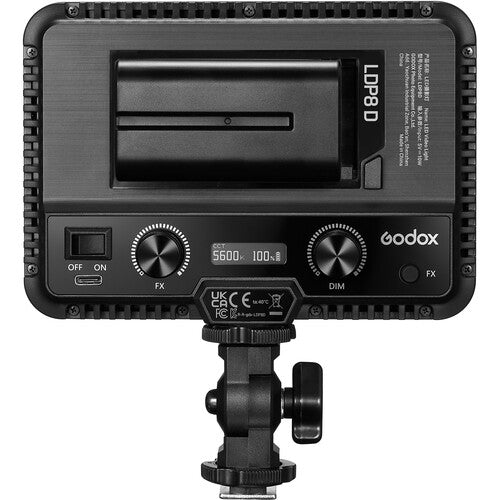 Godox LDP8D Panel LED de Luz Día 5600K 760 Lux Compacto USB-C