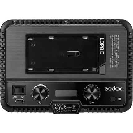 Godox LDP8D Panel LED de Luz Día 5600K 760 Lux Compacto USB-C