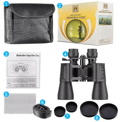 Apexel Binoculares Zoom 10-30x50 con Prisma BK7 y Resistente al Agua