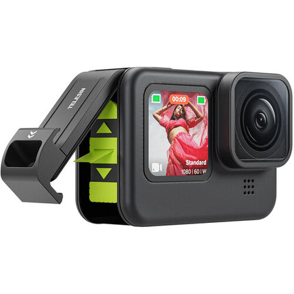 TELESIN Tapa Resistente al Agua para Batería GoPro HERO12/11/10/9 con Puerto USB-C