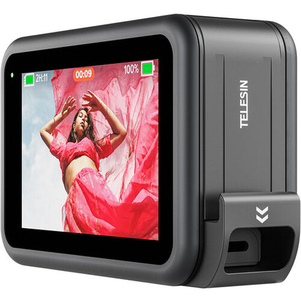 TELESIN Tapa Resistente al Agua para Batería GoPro HERO12/11/10/9 con Puerto USB-C