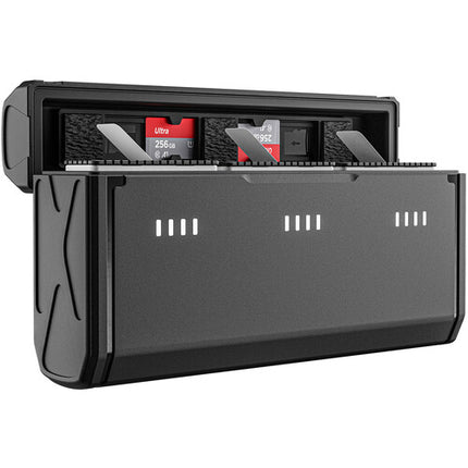 TELESIN Cargador de Baterías para GoPro HERO11 10 9 3 Canales 2 5h USB-C Slim Compacto