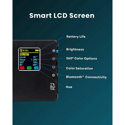 Lume Cube Panel Pro 2.0 Panel LED RGB luz 208 Lux 2 h batería difusor funda suave