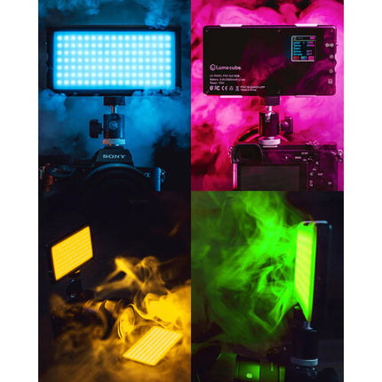 Lume Cube Panel Pro 2.0 Panel LED RGB luz 208 Lux 2 h batería difusor funda suave