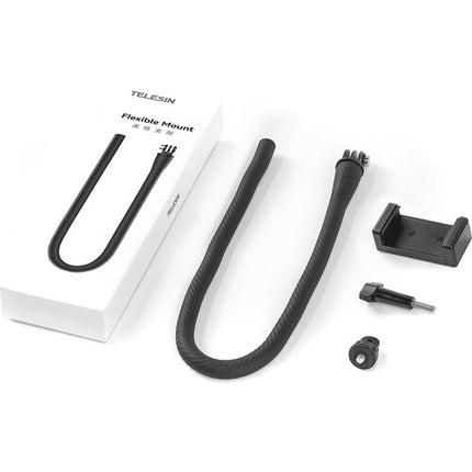 TELESIN Soporte Flexible para Smartphone con Abrazadera y Montura 3 Prong
