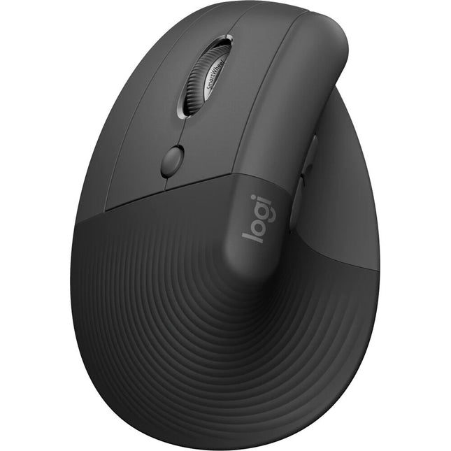 Logitech Lift for Business Mouse Ergonomico Izquierdo Graphite Bluetooth 5.0 33m Alcance