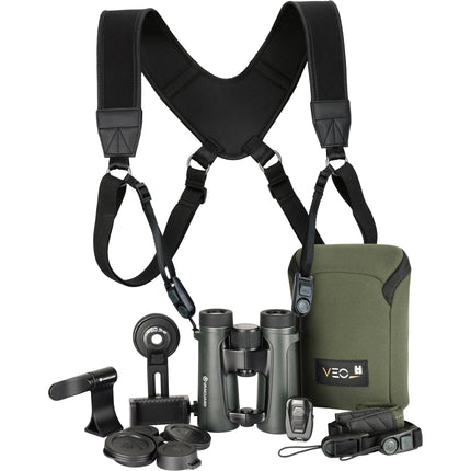 Vanguard 10x42 VEO HD IV Prismáticos con Enfoque 1.8 m Cuerpo de Magnesio y Accesorios
