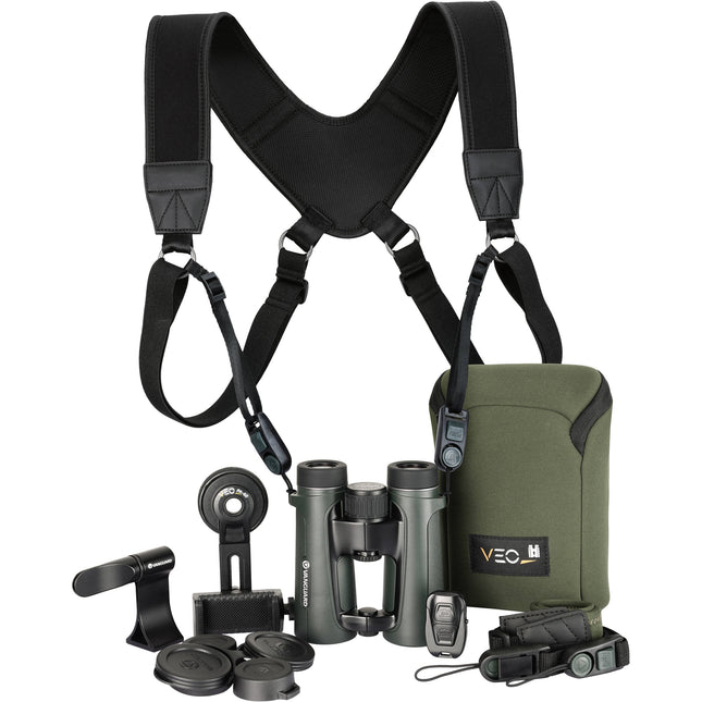 Vanguard 10x42 VEO HD IV Prismáticos con Enfoque 1.8 m Cuerpo de Magnesio y Accesorios