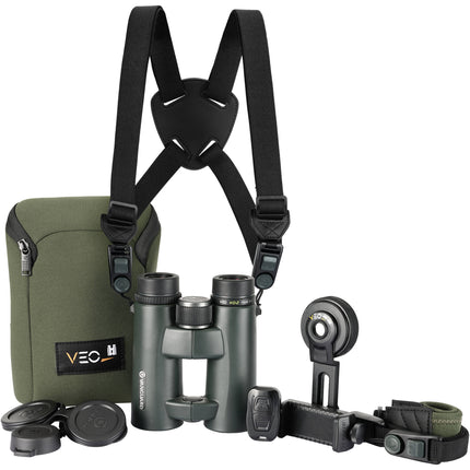 Vanguard 10x42 VEO HD2 Prismáticos con Adaptador Smartphone y Trípode