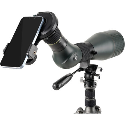 Vanguard 20-60x80 VEO HD telescopio terrestre con trípode aluminio y adaptador digiscoping Bluetooth