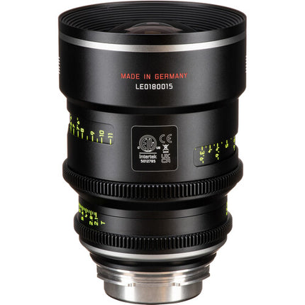 Leitz Cine ELSIE 18mm T2.1 Lente Cine LPL Mount 270 Degrees Focus Rotation