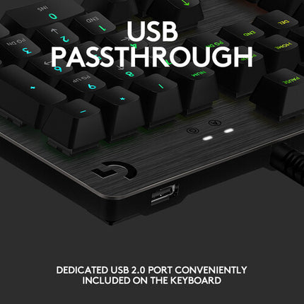 Logitech G G512 LIGHTSYNC RGB Teclado Mecánico Gaming GX Brown Táctil USB
