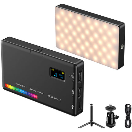 Apexel FL07 Panel LED RGB para Vlogging Luz 106 Lux Batería Integrada