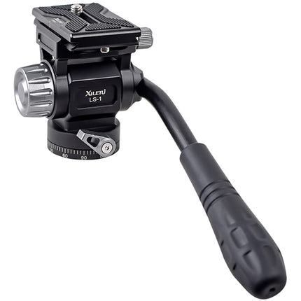 XILETU LS1 Cabezal de Video Mini Pan y Tilt Capacidad 13.2 lb y 7.2" Mango desmontable