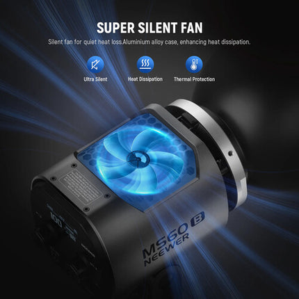 Neewer MS60B Bi-Color Luz LED Monolight 40000 Lux 2700-6500K con Reflector y Adaptador Bowens