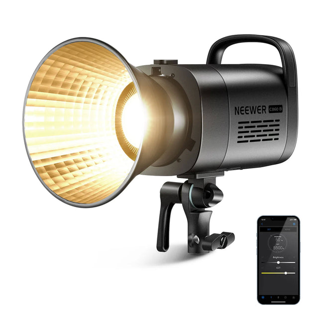 Neewer CB60B LED Monolight Bicolor 34000 Lux 2700-6500K con Reflector