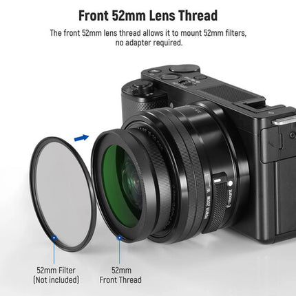 Neewer LS-30 Lente Gran Angular 40.5mm 18mm Ultrapanorámico 52mm Rosca