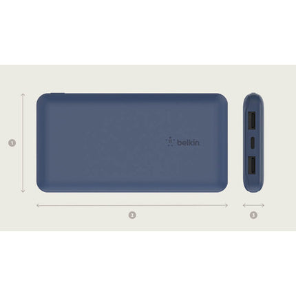 Belkin BoostCharge Power Bank USB-C 10000mAh 15W Azul con Cable USB-C