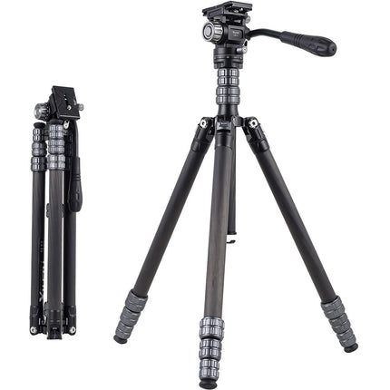 XILETU X224CLS1 Tripode Carbono Exterior Altura Max 57.7 Pulg 26.5 lb Carga