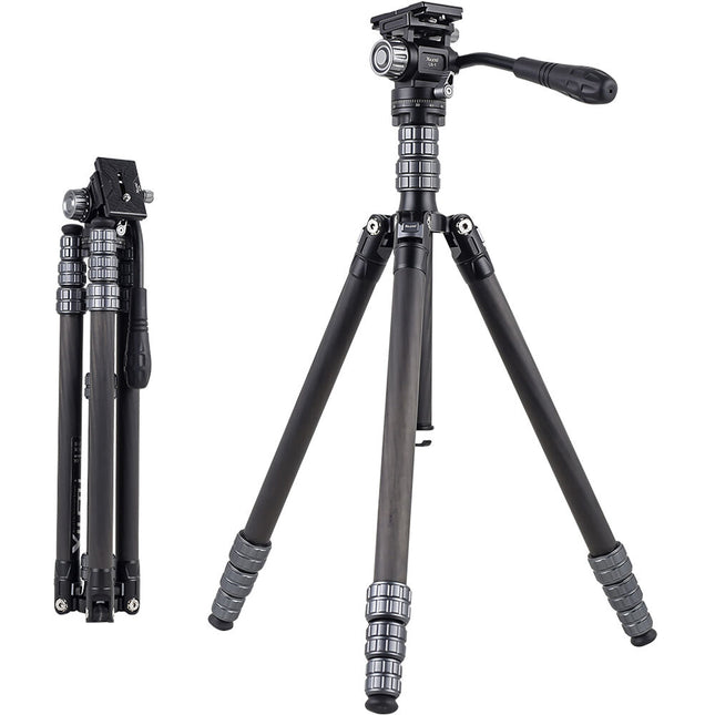 XILETU X224CLS1 Tripode Carbono Exterior Altura Max 57.7 Pulg 26.5 lb Carga