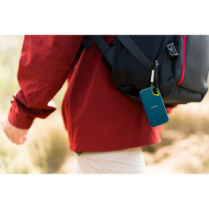 SanDisk 2TB Extreme Portable SSD V2 Almacenamiento USB-C 1050 MB/s Velocidad IP65