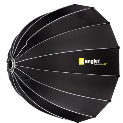 Angler Quick-Open Deep Parabolic Softbox V2 60" con Difusores y Anillo Bowens S-Type
