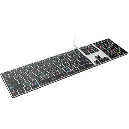 KB Covers DaVinici Resolve Teclado Profesional con Retroiluminación y Aluminio para Windows