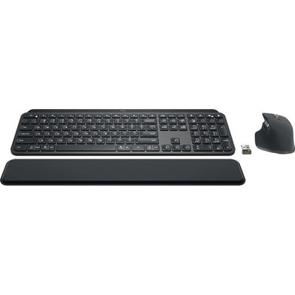 Logitech MX Keyboard Mouse Combo para Negocios USB con Reposamuñecas Negro