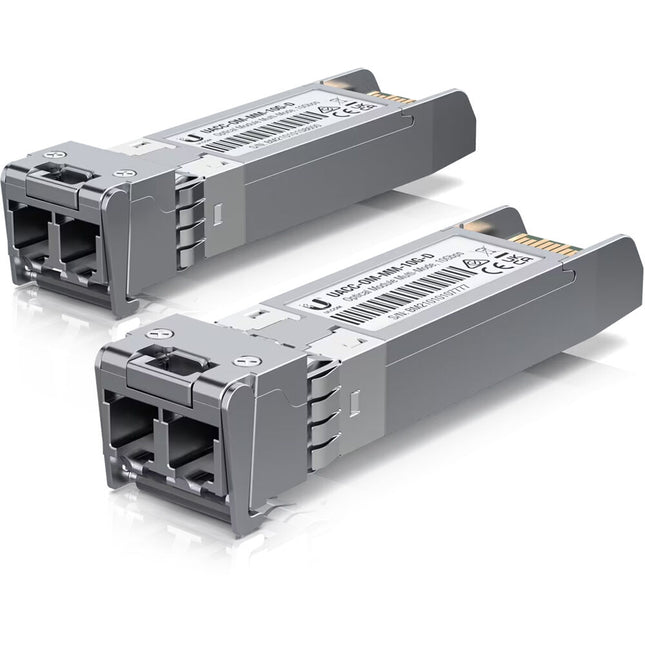Ubiquiti UACC-OM-MM-10G-D Módulo óptico 10G SFP+ multimodo 984 pies 2-Pack