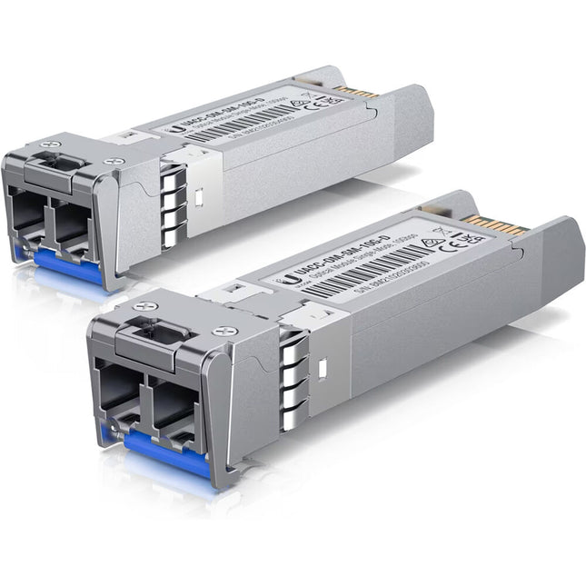 Ubiquiti Módulo Óptico Monomodo 10G 2-Pack 6.2 Millas Duplex LC