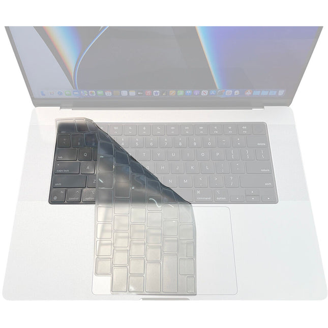 KB Covers Funda para teclado MacBook Pro 14 y 16 Ultra delgada traslúcida