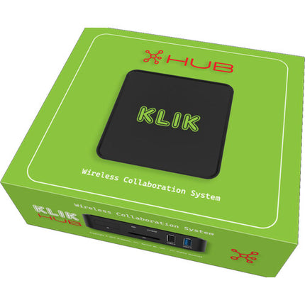 KLIK KLIKBoks Hub Sistema Inalámbrico de Conferencias Presentaciones y Colaboración con Multi Pantalla y Wi-Fi