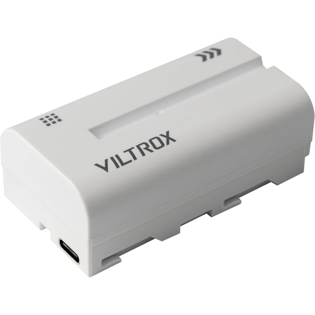 Viltrox L-Series NP-F550 Batería de Litio Ligera con Carga USB y LED