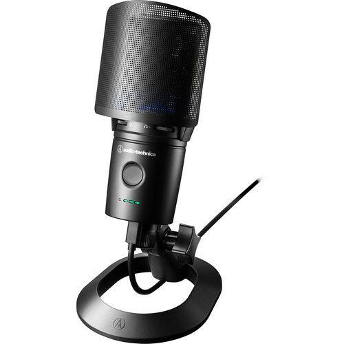Audio-Technica AT2020USB-XP Micrófono USB Condensador Cardioide 24-Bit 192 kHz con Soporte de Escritorio y Filtro Pop