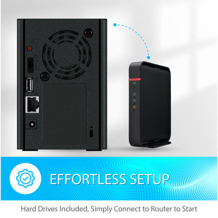 Buffalo 12TB LinkStation 220 Servidor NAS 2x6TB Gigabit Ethernet USB 2.0