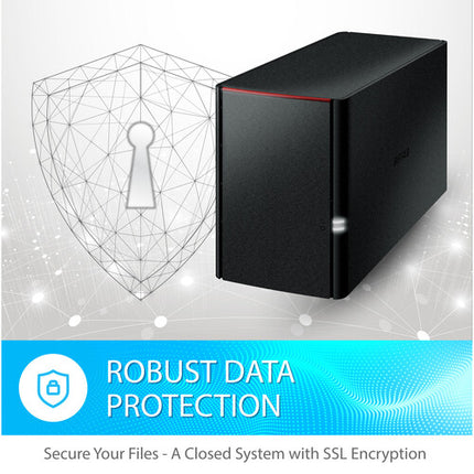 Buffalo 12TB LinkStation 220 Servidor NAS 2x6TB Gigabit Ethernet USB 2.0