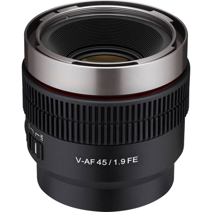 Samyang Cine V-AF 45mm T1.9 Objetivo de Cine Sony E-Mount 8K 58mm