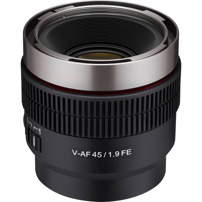 Samyang Cine V-AF 45mm T1.9 Objetivo de Cine Sony E-Mount 8K 58mm