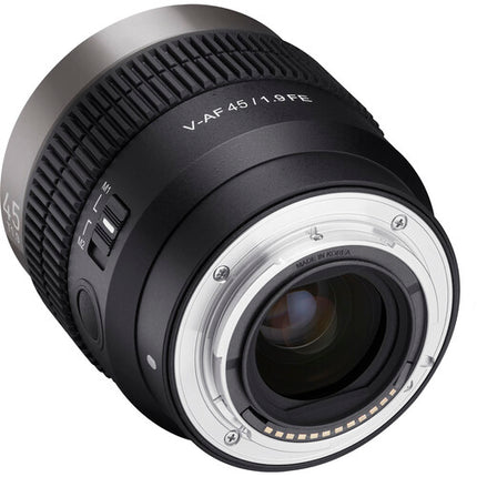 Samyang Cine V-AF 45mm T1.9 Objetivo de Cine Sony E-Mount 8K 58mm