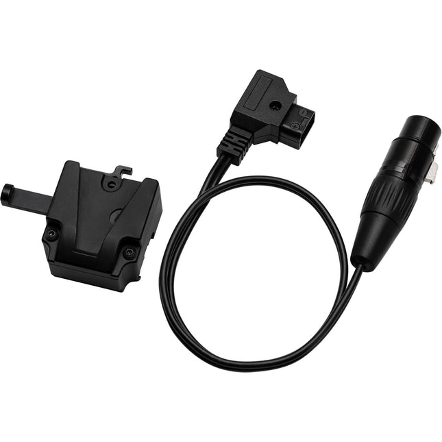 COLBOR V-Mount Adaptador y Cable D-Tap a XLR para Baterías V-Mount