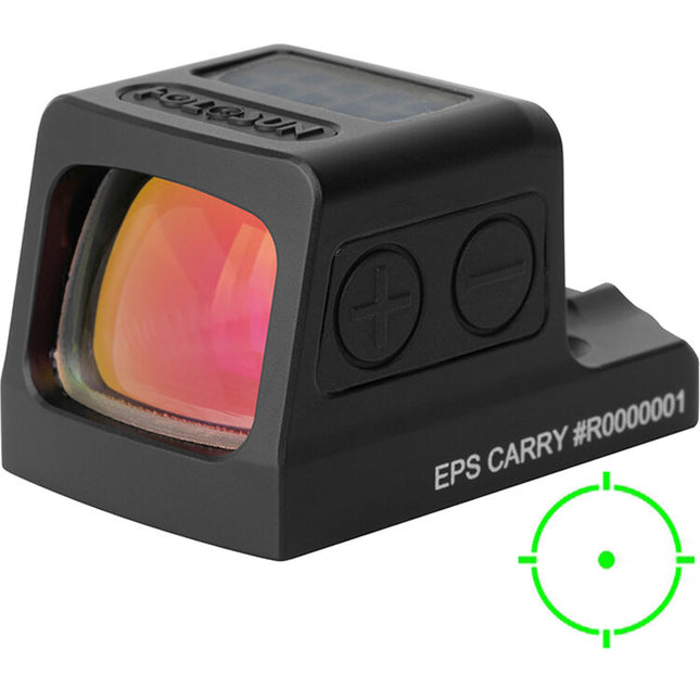 Holosun EPS Carry Visor Multi-Retícula para Pistola con Retícula Verde y 50K Horas de Batería
